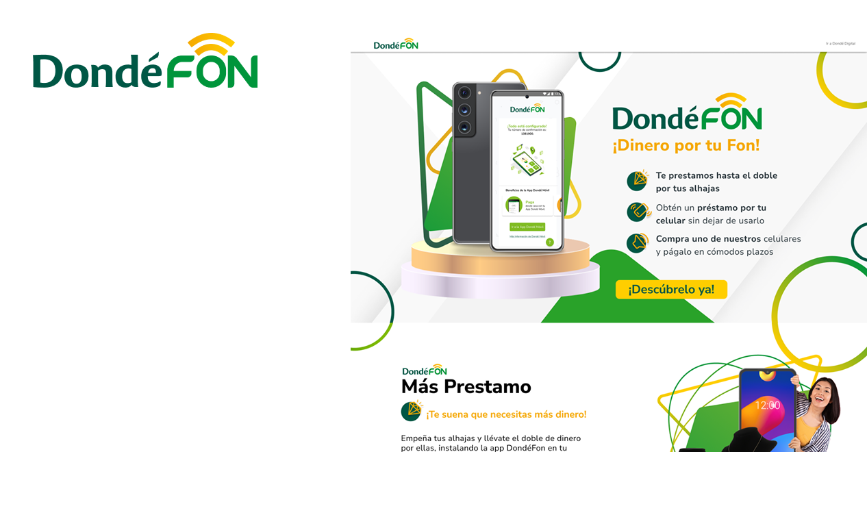 DondéFon — mockups
